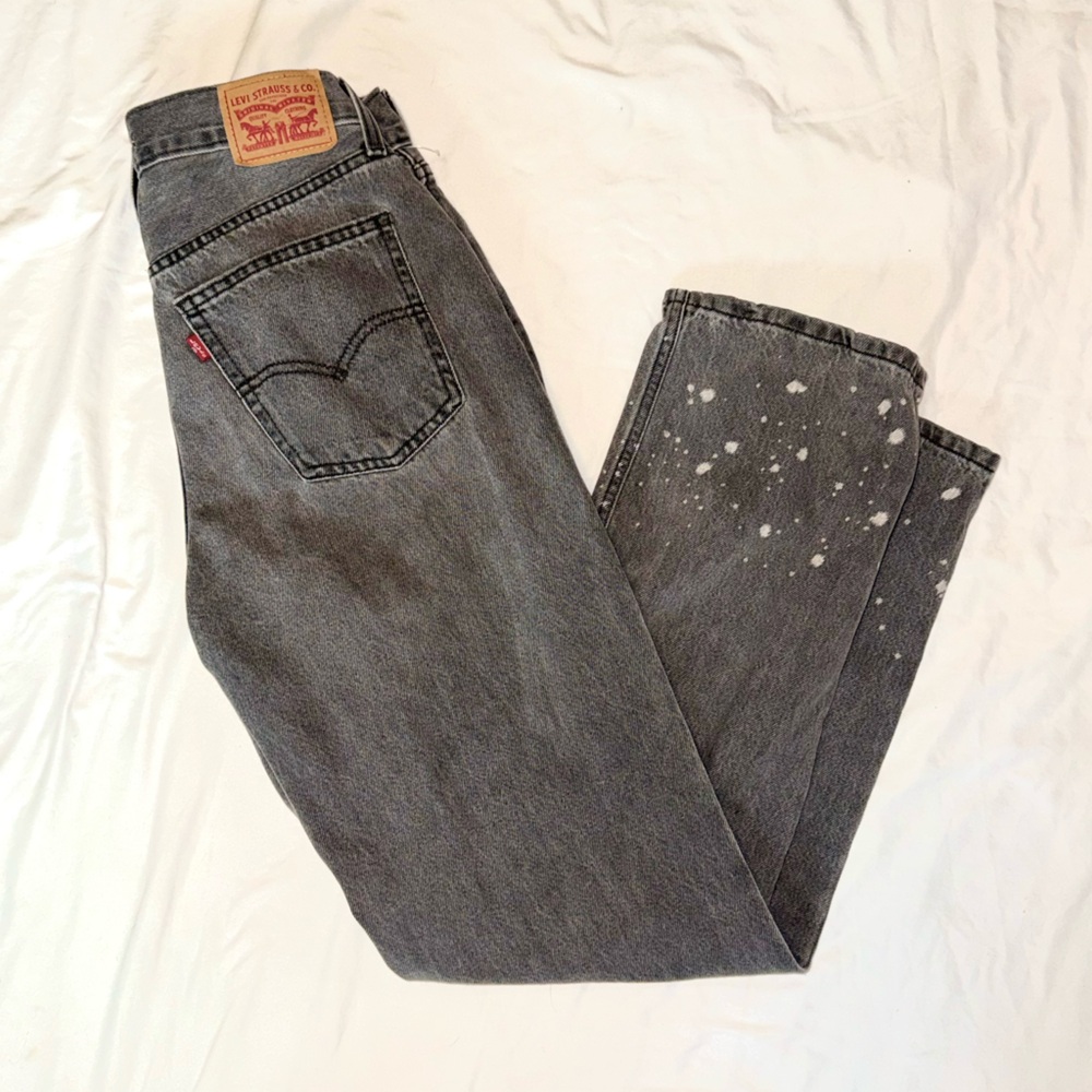 Levi's Gray Low Pro Straight Jeans